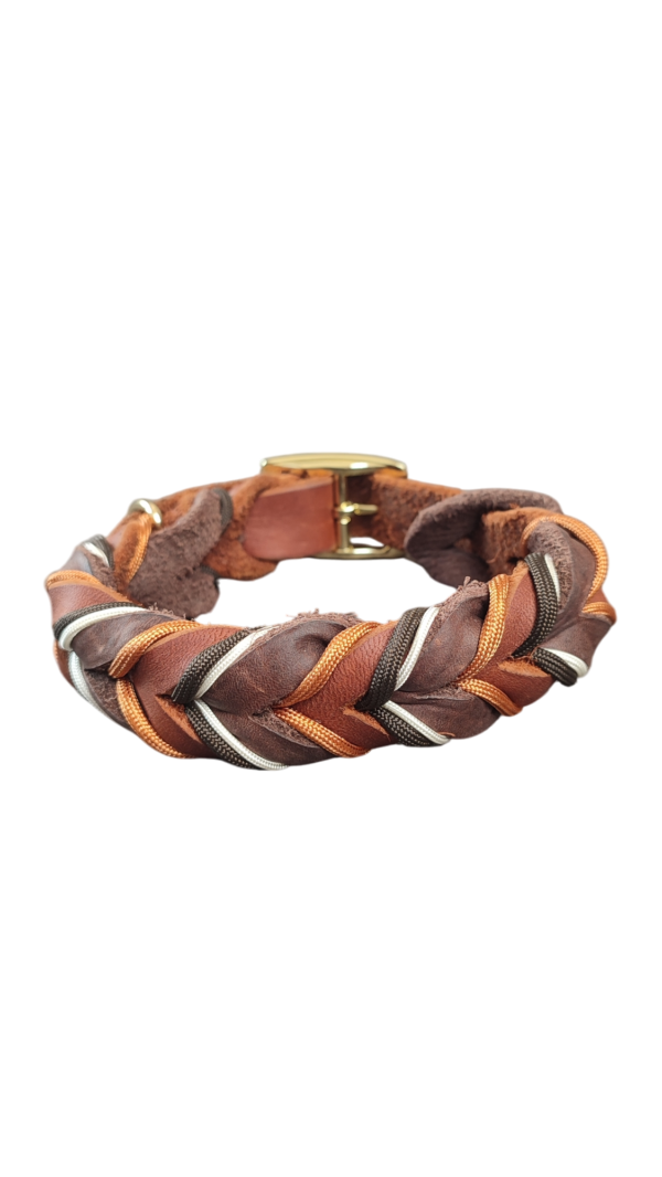 Lederhalsband Cocoa Ash