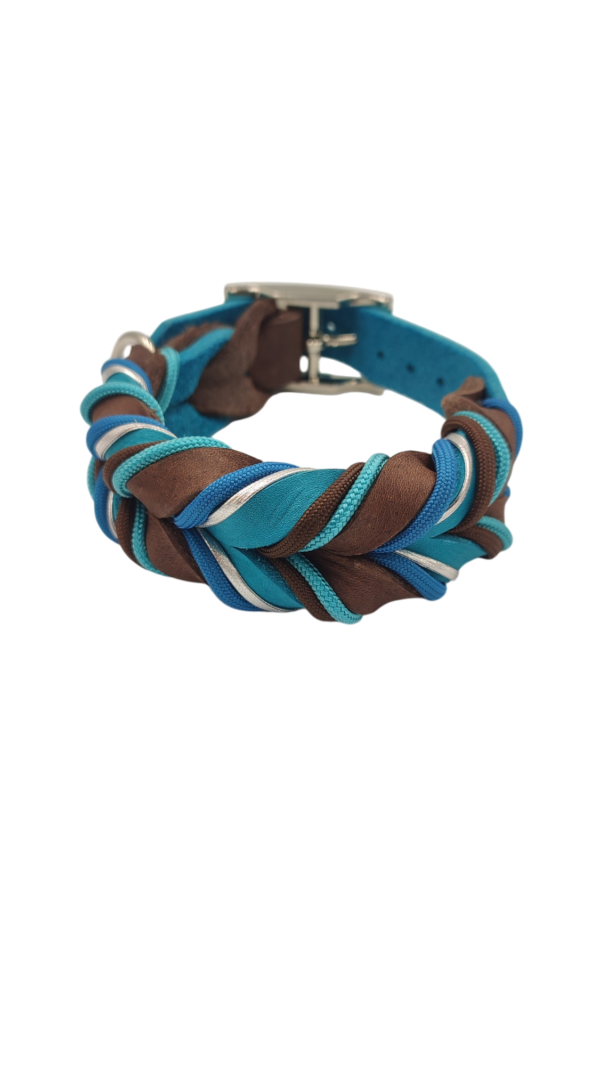 Lederhalsband Turquoise Timber