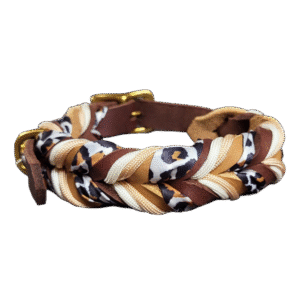Lederhalsband Brown Leo