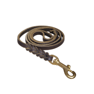 1m Lederleine Military Green