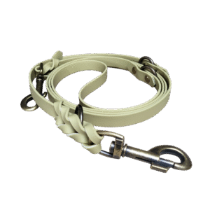 Verstellbare Leine aus wasserabweisendem Gurtband Khaki