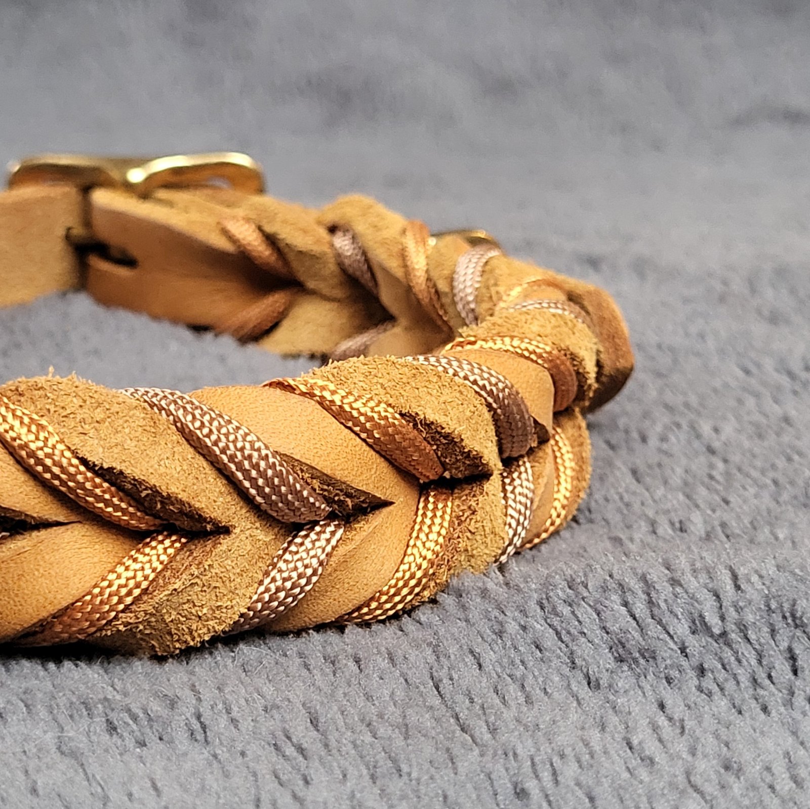 Lederhalsband Soleil Cognac – Bild 2