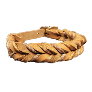 Lederhalsband Soleil Cognac