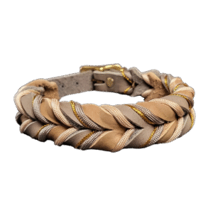 Lederhalsband Aurora Camel