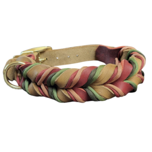 Lederhalsband Red Forest